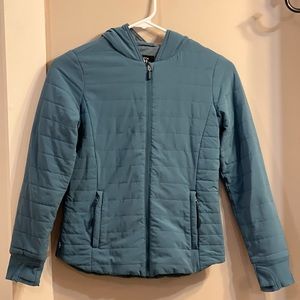 Athleta Girl Dark Surf Teal Jumpstart Jacket Medium 8-10 EUC